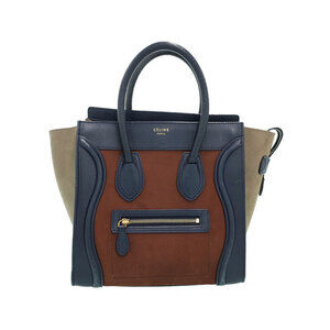 Celine Shopper Tote Luggage Logo Handbag